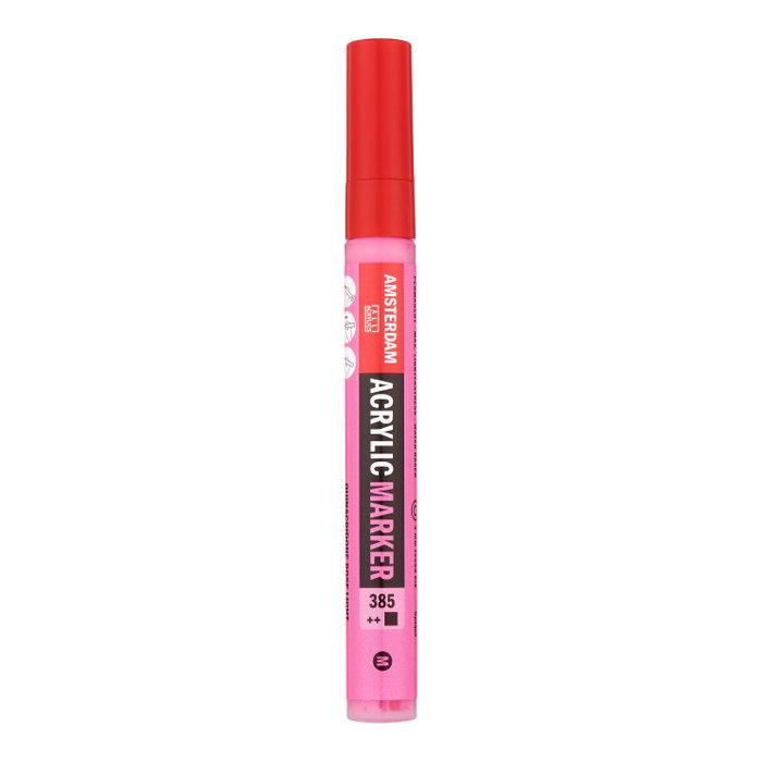 Amsterdam Marqueur Acrílica 4 mm Rosa Quinacridona Claro 385 Amsterdam Marqueur Acrílica 4 mm Rosa Quinacridona Claro 385